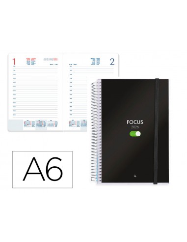 Agenda espiral liderpapel tinos a6...
