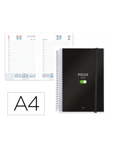 Agenda espiral liderpapel tinos a4...