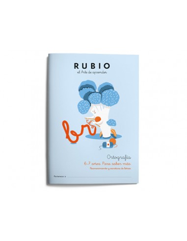 Cuaderno rubio ortografia 6-7 años...