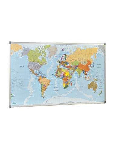 Mapa mural faibo planisfero politico...