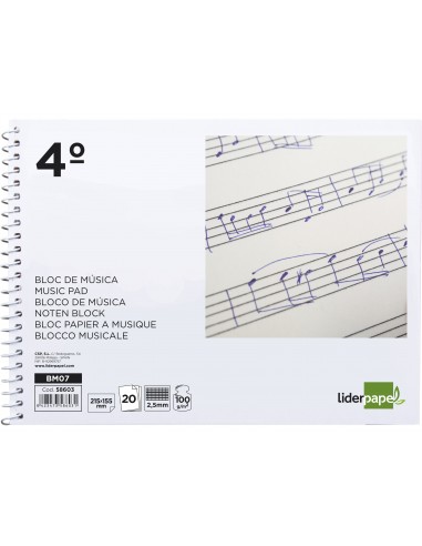 Bloc musica liderpapel combi...
