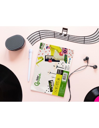 Bloc musica liderpapel pentagrama 5mm...