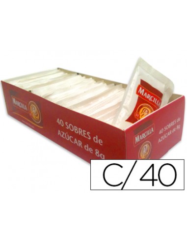 Azucar blanca en sobres de 8g caja de...