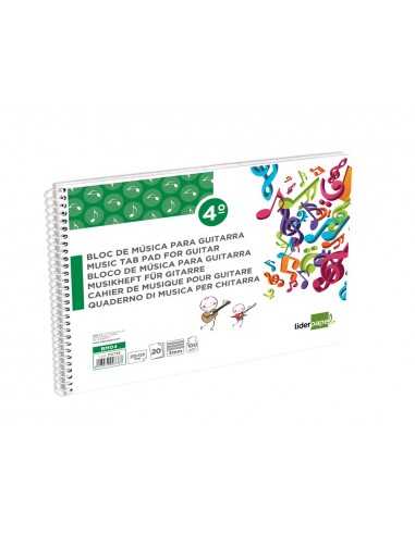 Bloc musica liderpapel para guitarra...