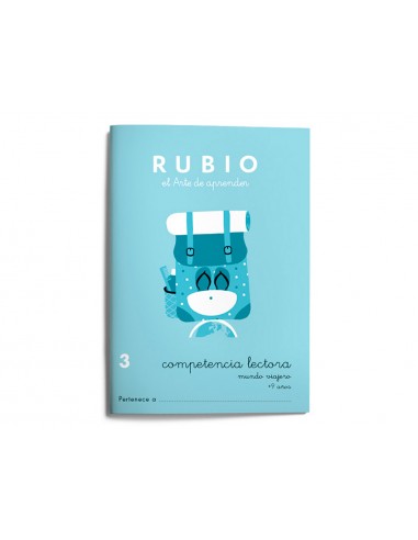 Cuaderno rubio competencia lectora 3...