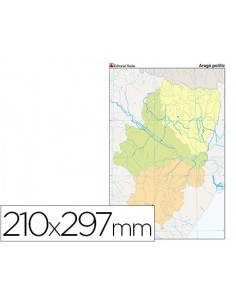 Mapa mudo color din a4...