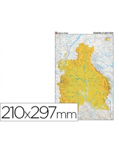 Mapa mudo color din a4...