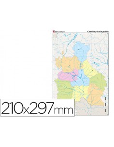 Mapa mudo color din a4...