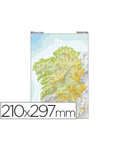 Mapa mudo color din a4...