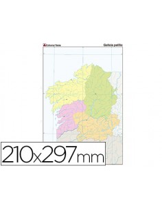 Mapa mudo color din a4...