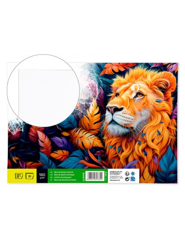 Bloc dibujo liderpapel lineal espiral...