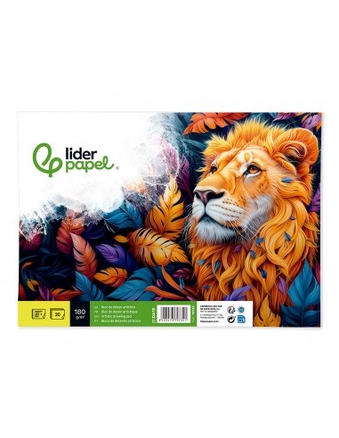 Bloc dibujo liderpapel lineal espiral...