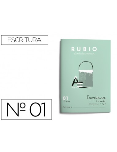 Cuaderno rubio caligrafia nº 01
