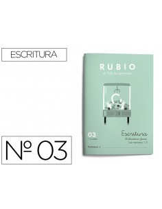 Cuaderno rubio caligrafia...