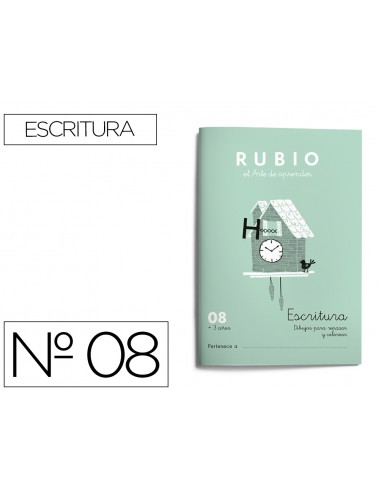 Cuaderno rubio caligrafia nº 08