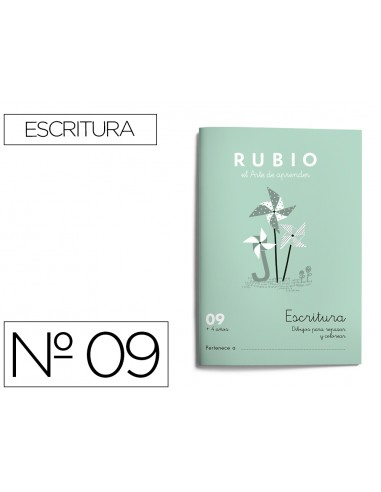 Cuaderno rubio caligrafia nº 09