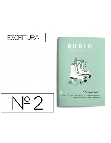 Cuaderno rubio caligrafia nº 2