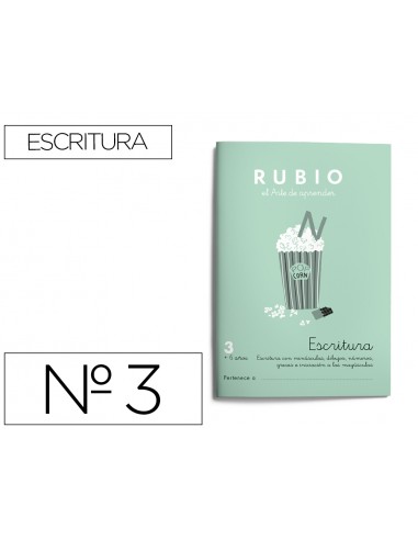Cuaderno rubio caligrafia nº 3