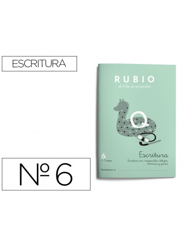 Cuaderno rubio caligrafia nº 6