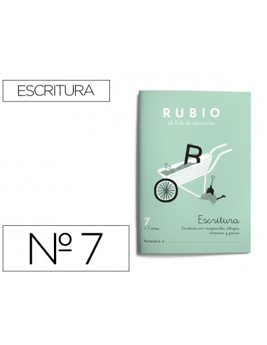 Cuaderno rubio caligrafia nº 7