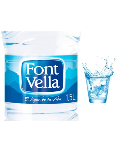 Agua mineral natural font vella...