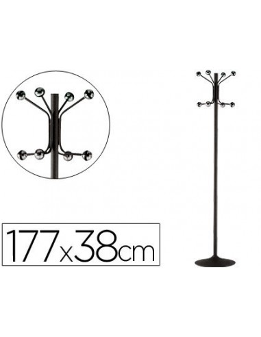 Perchero metalico pie 8 colgadores...