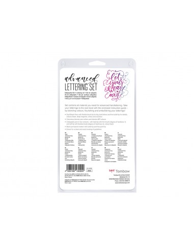 Set caligrafia tombow lettering...