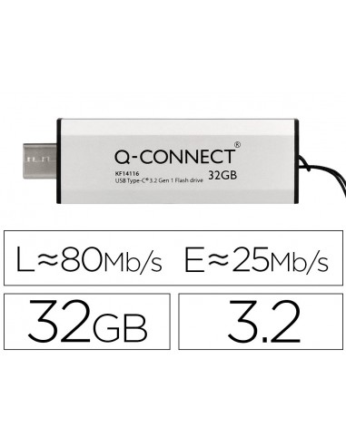 Memoria usb q-connect flash drive 32...