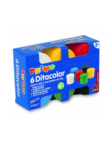 Pintura de dedos primo 50 g caja de 6...
