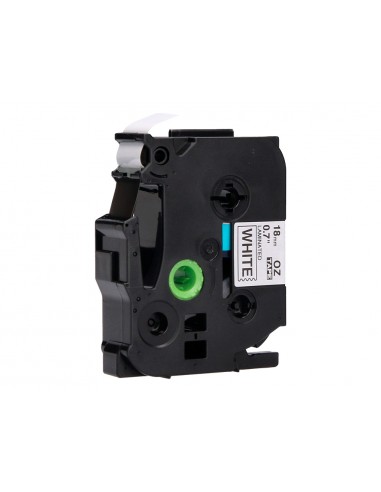 Cinta q-connect tze-241 blanco-negro...