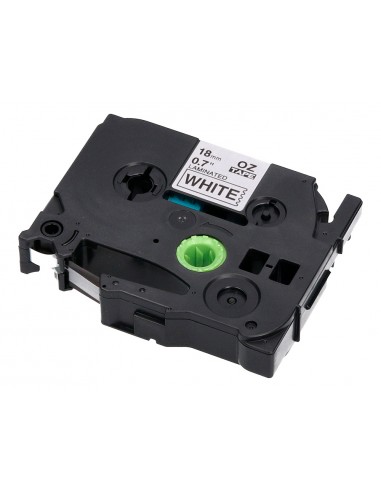 Cinta q-connect tze-241 blanco-negro...