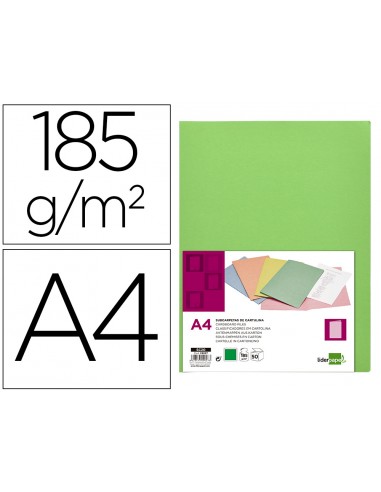 Subcarpeta liderpapel din a4 verde...