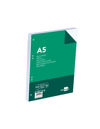 Recambio liderpapel a5 100 h 100g/m2...