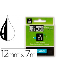 Cinta dymo negro...
