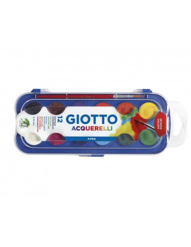 Acuarela giotto 12 colores con pincel...