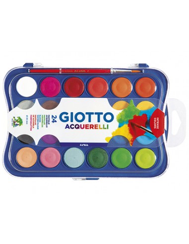 Acuarela giotto 24 colores con pincel...