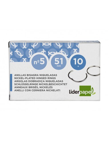 Anilla bisagra liderpapel niquelada...
