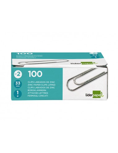 Clips liderpapel nº2 labiados 33 mm...