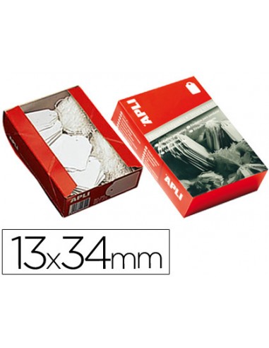 Etiquetas colgantes apli 386 13x34 mm...