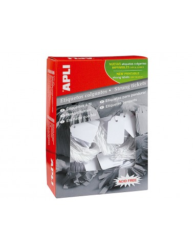 Etiquetas colgantes apli 392 36x53 mm...