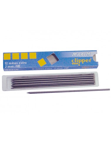 Minas maxim grafito 2 mm estuche de...