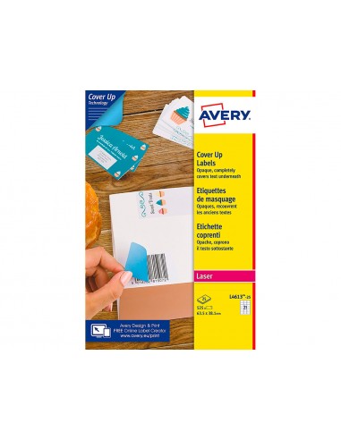Etiqueta adhesiva cubriente avery...