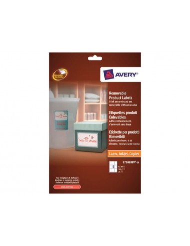 Etiqueta adhesiva avery removible...