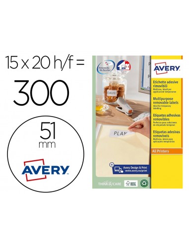 Etiqueta adhesiva avery blanca...