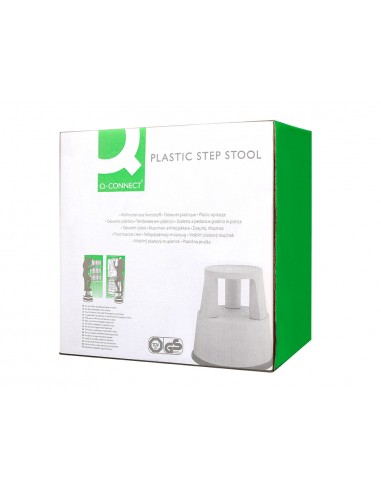 Taburete q-connect ruedas retractiles...