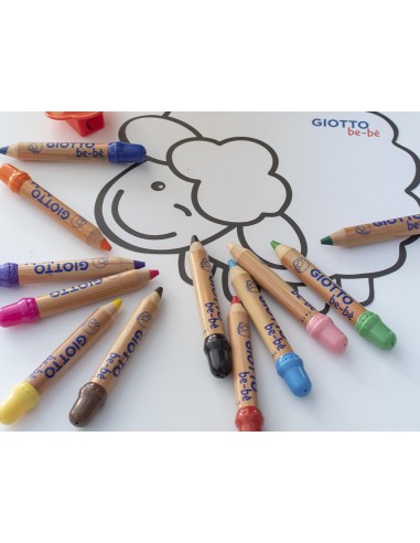 Lapices de colores giotto super bebe...