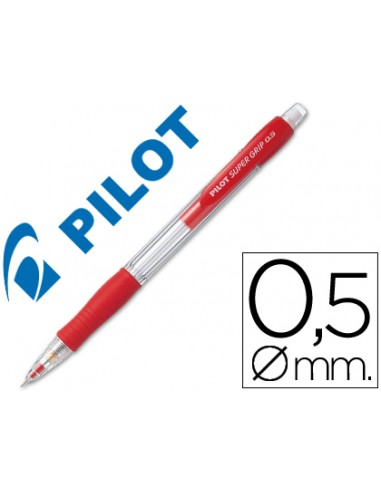 Portaminas pilot super grip rojo 0,5...
