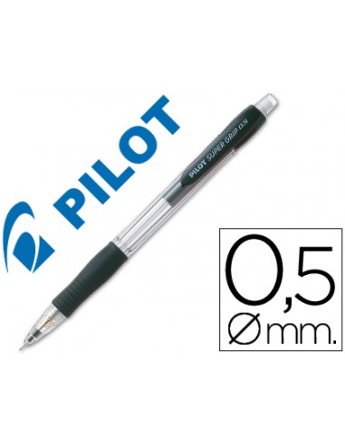 Portaminas pilot super grip negro 0,5...