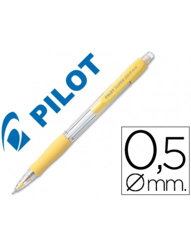 Portaminas pilot super grip amarillo...