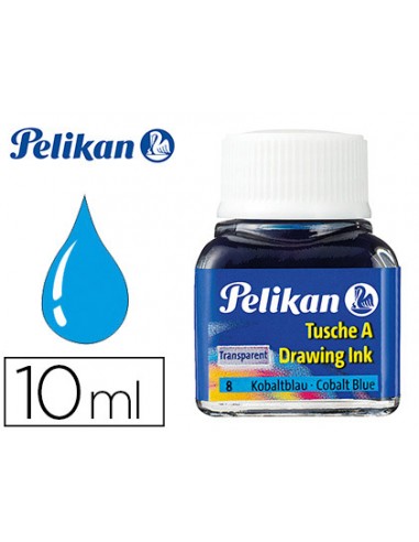 Tinta china pelikan azul cobalto bote...